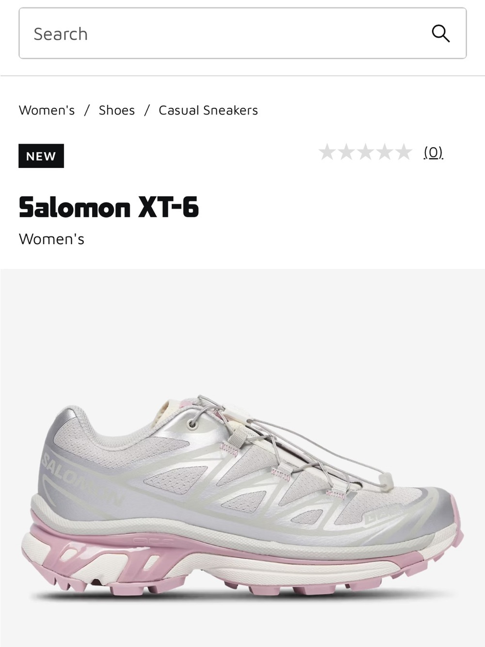 Salomon XT-6 Lunar Rock/Dawn Pink/Vanilla Ice